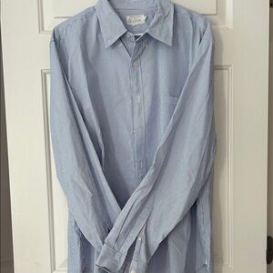 J. Crew Light Blue Pinstripe Dress Shirt